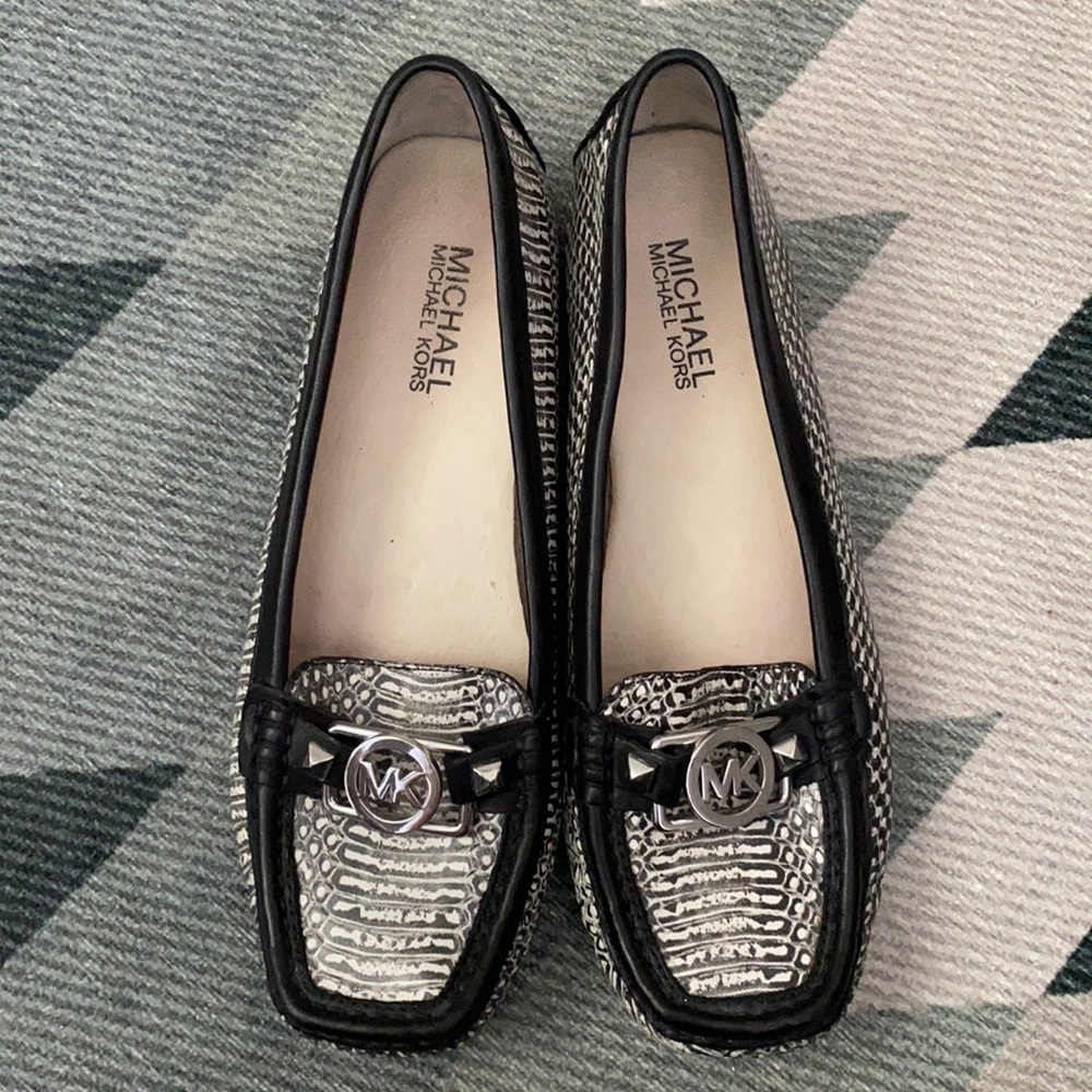Michael Kors Snake Print Loafers
